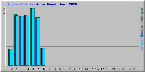 Stunden-Statistik im Monat Juni 2026